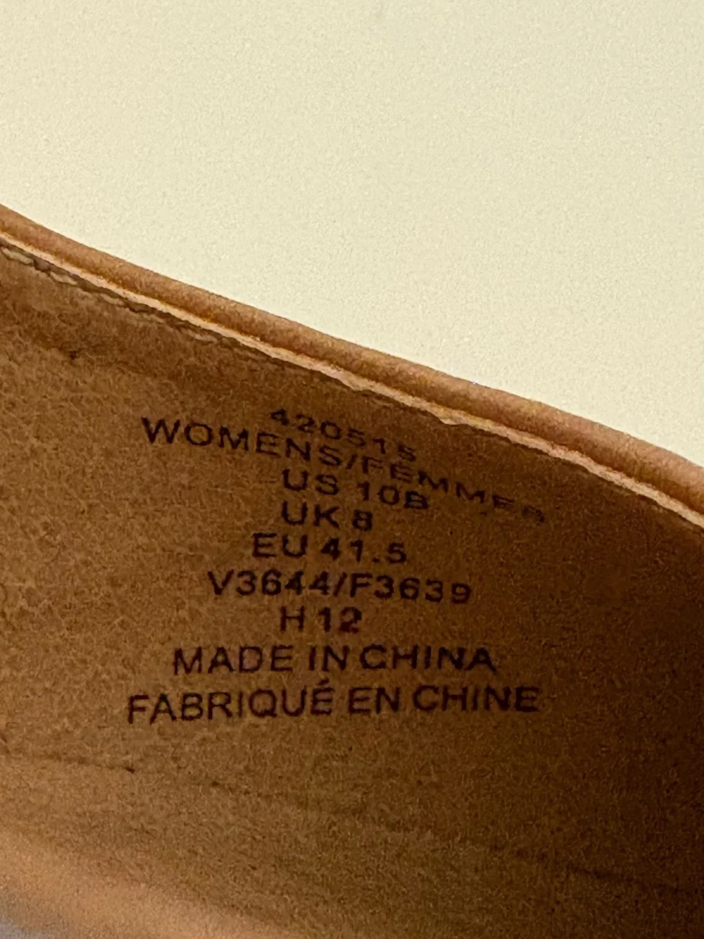 LANDS' END Cognac Brown Leather Round Toe Stiletto Heels, NWOT, Size 10